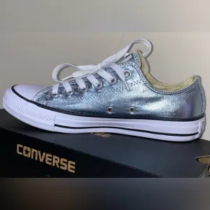 NIB Converse Chuck Taylor All Star Lo top Sneakers blue glacier metallic shoes