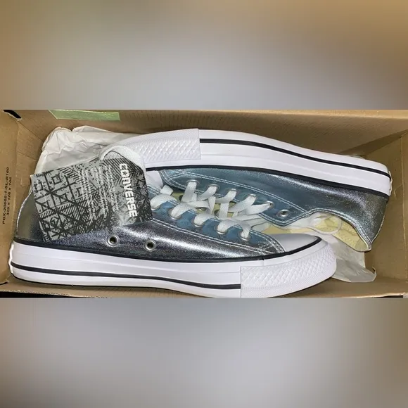 NIB Converse Chuck Taylor All Star Lo top Sneakers blue glacier metallic shoes