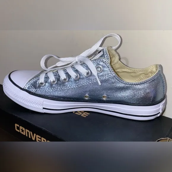 NIB Converse Chuck Taylor All Star Lo top Sneakers blue glacier metallic shoes
