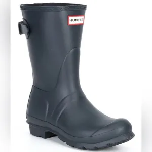 NIB Hunter Women’s Original Adjustable Back Navy Rain Boots in size 9