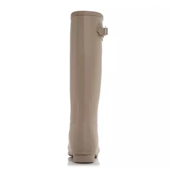 NIB HUNTER Women's Original Tall Rain Boots in Medium Natural