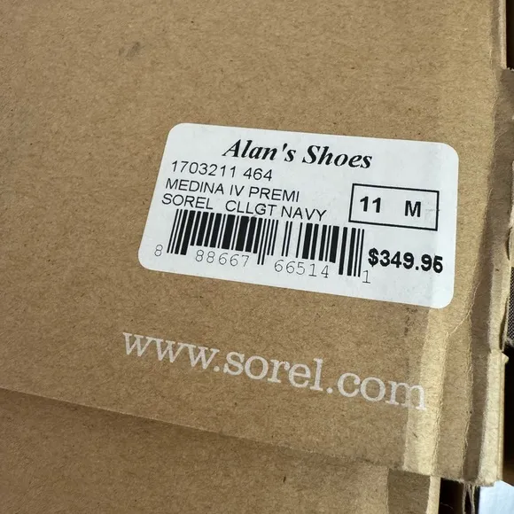 NIB Sorel Medina IV Premium Navy Heeled Boots