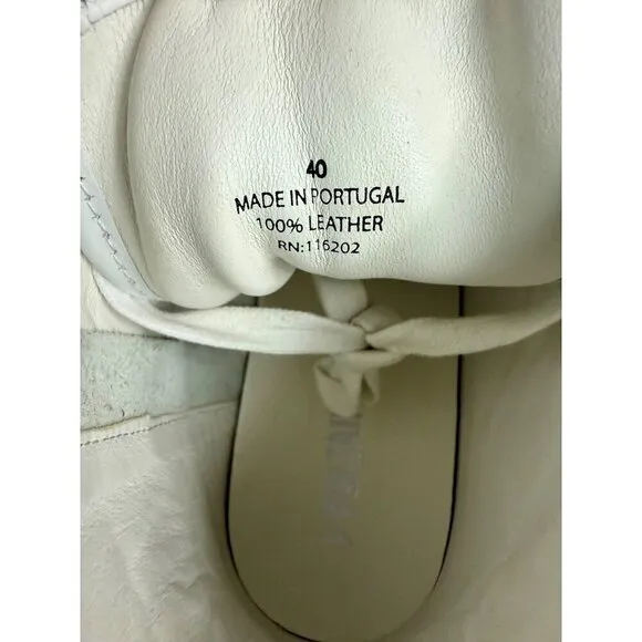 NIB ZADIG &amp; VOLTAIRE Women’s Sneakers White Sz 10 High Top Leather