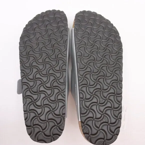 NIDB Birkenstock Arizona Birko-Flor Sandals in Silver EU 41 Narrow Fit