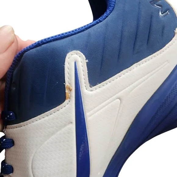 Nike Air BSBL Pro MVP Shoes Men Sz US 15 Blue/White Lace-Up Synthetic 684685-411