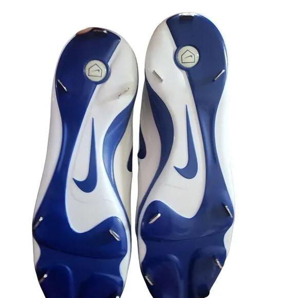 Nike Air BSBL Pro MVP Shoes Men Sz US 15 Blue/White Lace-Up Synthetic 684685-411