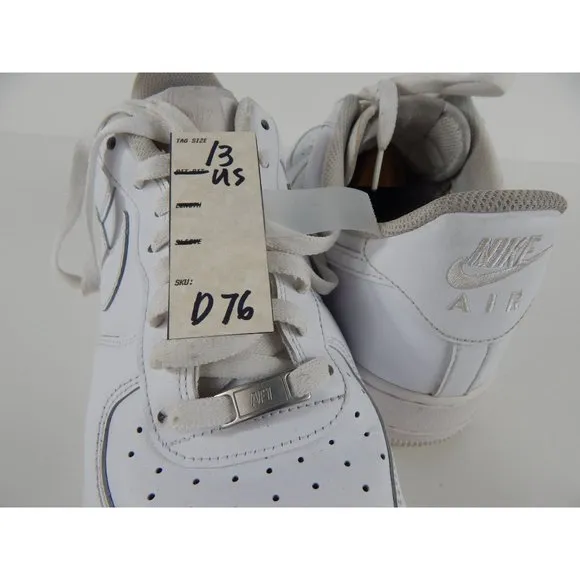 Nike Air Force 1 '07 CW2288-111 Sneakers White Size 13 Men's D76