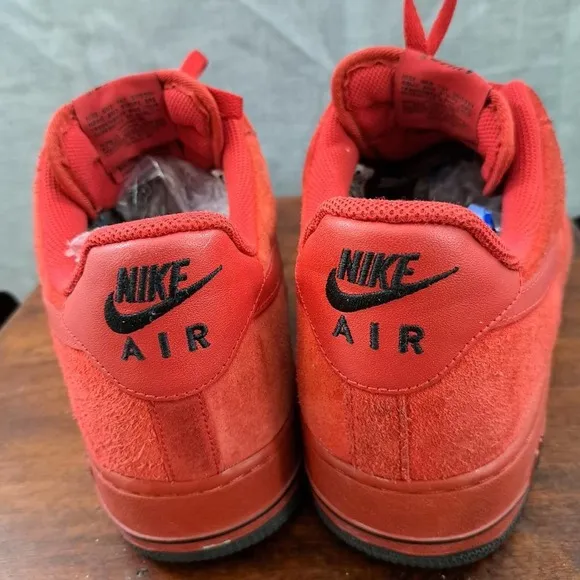 Nike Air Force 1 ‘07 Varsity Red Suede Men’s Shoes Sz 12 / 315122-608