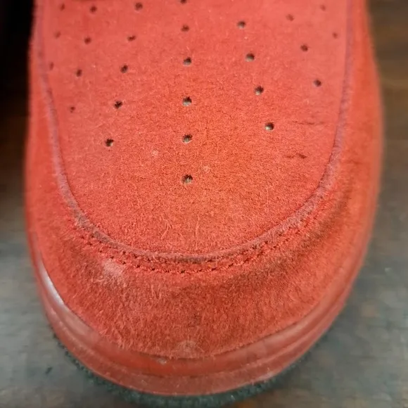 Nike Air Force 1 ‘07 Varsity Red Suede Men’s Shoes Sz 12 / 315122-608