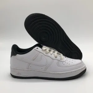Nike Air Force 1 ESS Low (GS) White Black Sneakers DV1332 100 USED Size 5Y