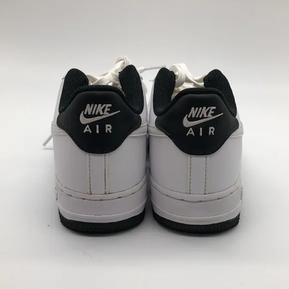 Nike Air Force 1 ESS Low (GS) White Black Sneakers DV1332 100 USED Size 5Y