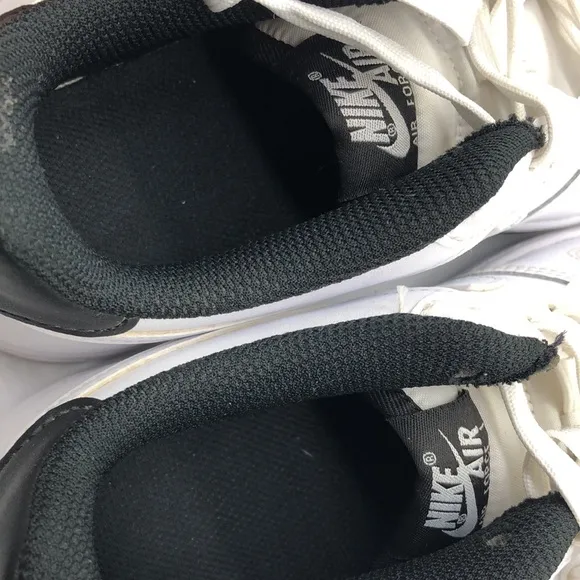 Nike Air Force 1 ESS Low (GS) White Black Sneakers DV1332 100 USED Size 5Y