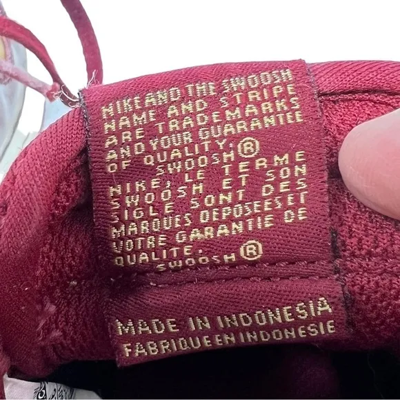 Nike Air Force 1 GS Iron Man Burgundy Red Sneakers Shoes Child Size 9 C 2009