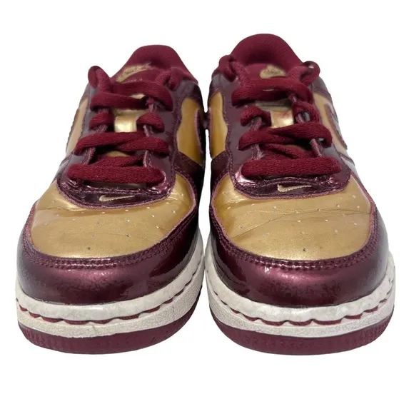 Nike Air Force 1 GS Iron Man Burgundy Red Sneakers Shoes Child Size 9 C 2009
