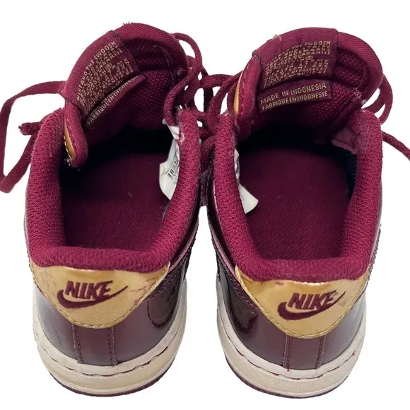 Nike Air Force 1 GS Iron Man Burgundy Red Sneakers Shoes Child Size 9 C 2009