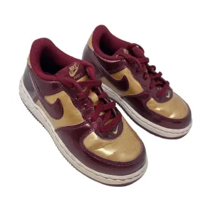 Nike Air Force 1 GS Iron Man Burgundy Red Sneakers Shoes Child Size 9 C 2009