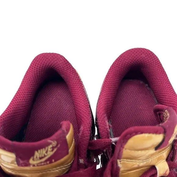 Nike Air Force 1 GS Iron Man Burgundy Red Sneakers Shoes Child Size 9 C 2009