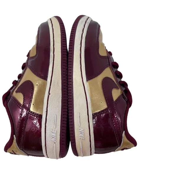 Nike Air Force 1 GS Iron Man Burgundy Red Sneakers Shoes Child Size 9 C 2009