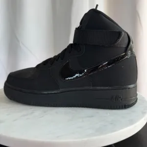 Nike Air Force 1 High Top Sneakers Black Youth Shoes Size 7Y