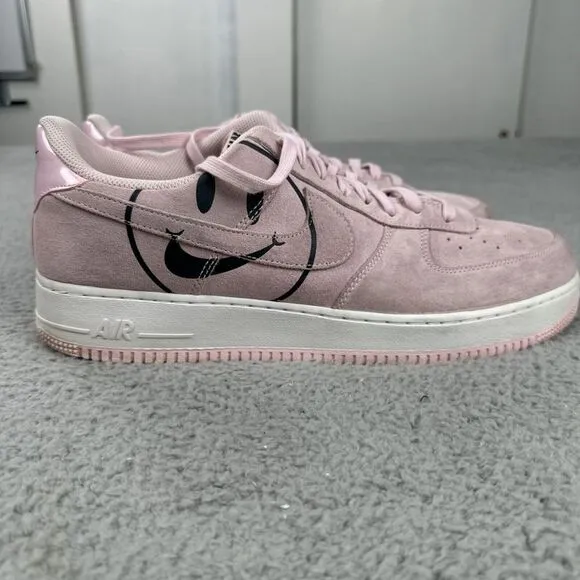 Nike Air Force 1 Low 'Have a Nike Day' Shoes Men Size‎ 15 Pink Suede BQ9044-600