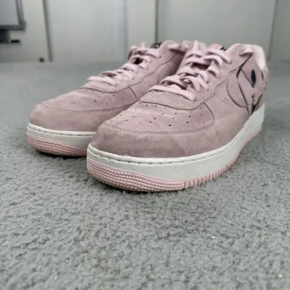 Nike Air Force 1 Low 'Have a Nike Day' Shoes Men Size‎ 15 Pink Suede BQ9044-600