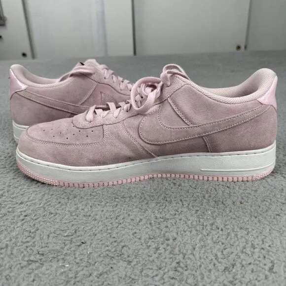 Nike Air Force 1 Low 'Have a Nike Day' Shoes Men Size‎ 15 Pink Suede BQ9044-600