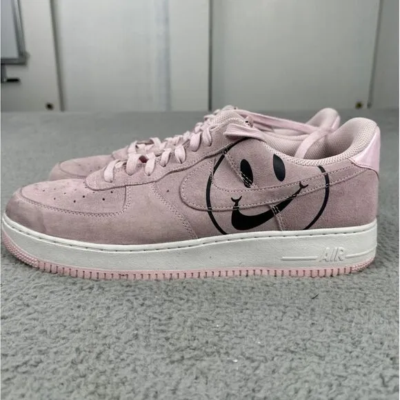 Nike Air Force 1 Low 'Have a Nike Day' Shoes Men Size‎ 15 Pink Suede BQ9044-600