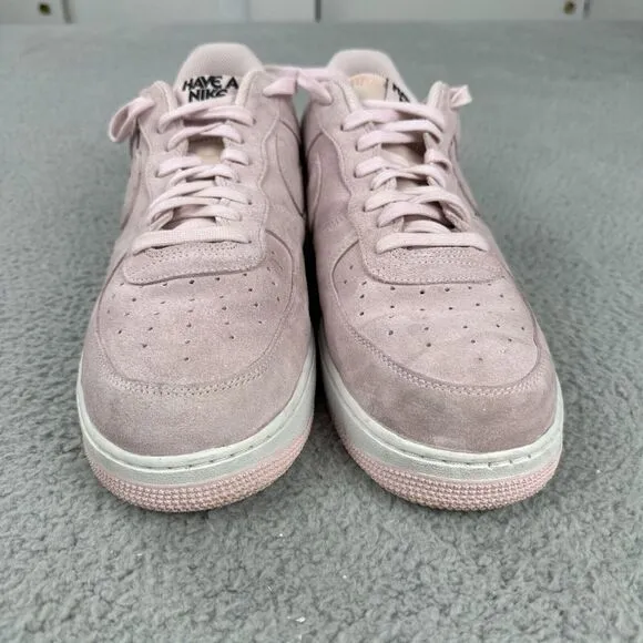Nike Air Force 1 Low 'Have a Nike Day' Shoes Men Size‎ 15 Pink Suede BQ9044-600