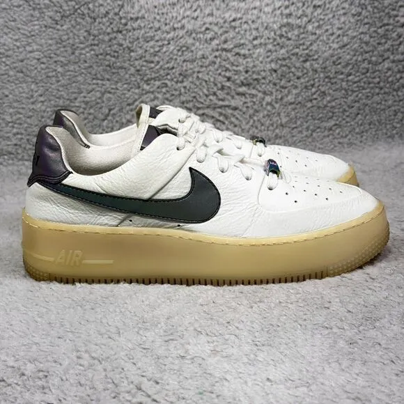 Nike Air Force 1 Sage Low LX Womens Size 8.5 Sneakers Shoes Spruce Aura Leather
