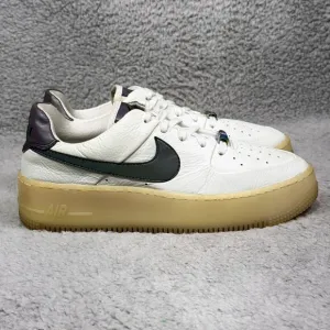 Nike Air Force 1 Sage Low LX Womens Size 8.5 Sneakers Shoes Spruce Aura Leather