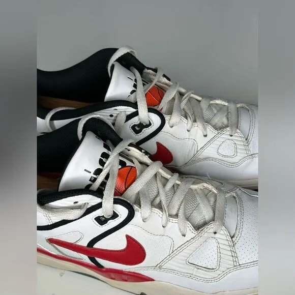 NIKE AIR FORCE III 3 Low 313640 100 MEN'S SIZE 11 RED WHIT SNEAKERS