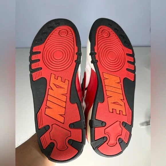 NIKE AIR FORCE III 3 Low 313640 100 MEN'S SIZE 11 RED WHIT SNEAKERS