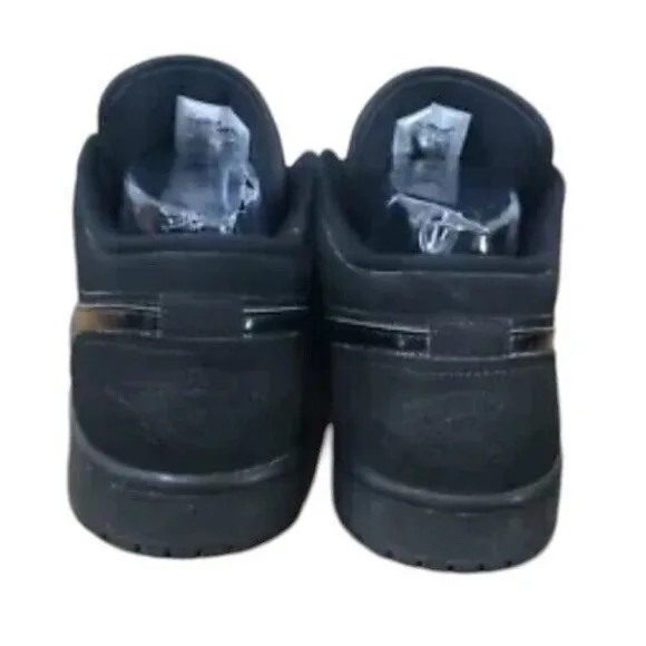 Nike Air Jordan 1 Low 553558-056 Sneaker Men's US 11 Black Suede Lace Up Shoes