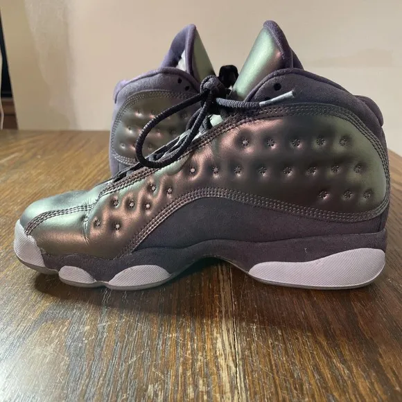 NIKE AIR JORDAN 13 RETRO SNEAKERS DARK RAISIN GS AA1236-520 SIZE 5 1/2 Y Youth