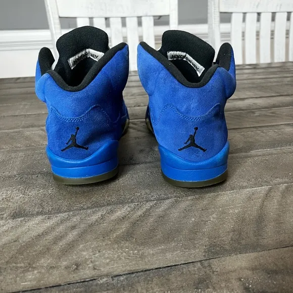 Nike Air Jordan 5 Blue Suede Sz 8.5