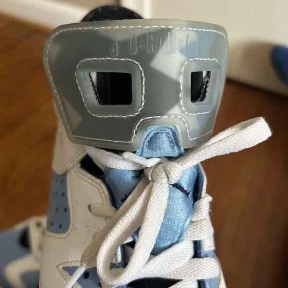 Nike Air Jordan 6 Retro UNC White University Blue Basketball Sneakers Shoes 5.5y