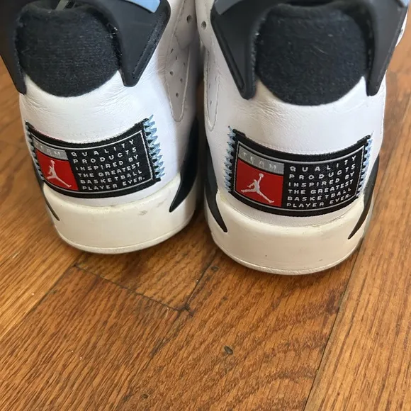 Nike Air Jordan 6 Retro UNC White University Blue Basketball Sneakers Shoes 5.5y