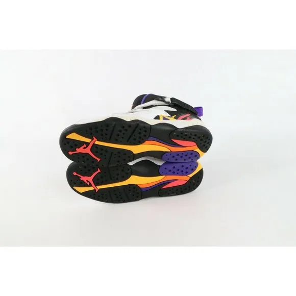 Nike Air Jordan 8 Retro BP Three Peat Basketball Shoes Sneakers Kids Youth 1Y