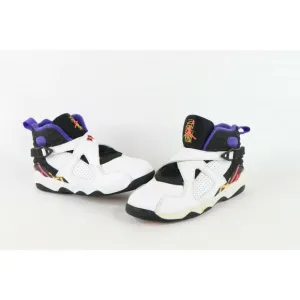 Nike Air Jordan 8 Retro BP Three Peat Basketball Shoes Sneakers Kids Youth 1Y