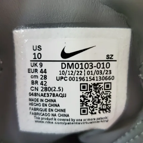 Nike Air Jordan ADG 4 Golf Shoes Men 10 Wolf Grey DM0103-010 New