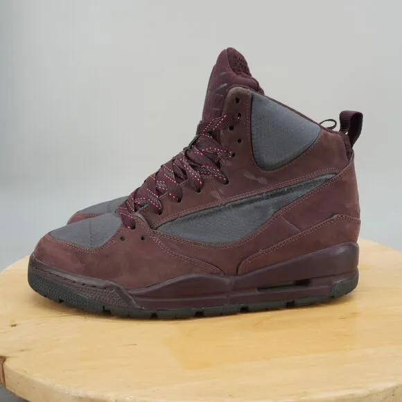 Nike Air Jordan Flight 45 Trek Mens Size 10 Shoes Burgundy Sneakers (No Straps)