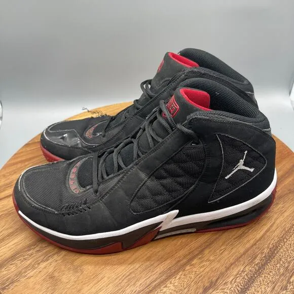 Nike Air Jordan Jeter Mid Shoes Mens 11 Black Comfort Casual Basketball Sneakers