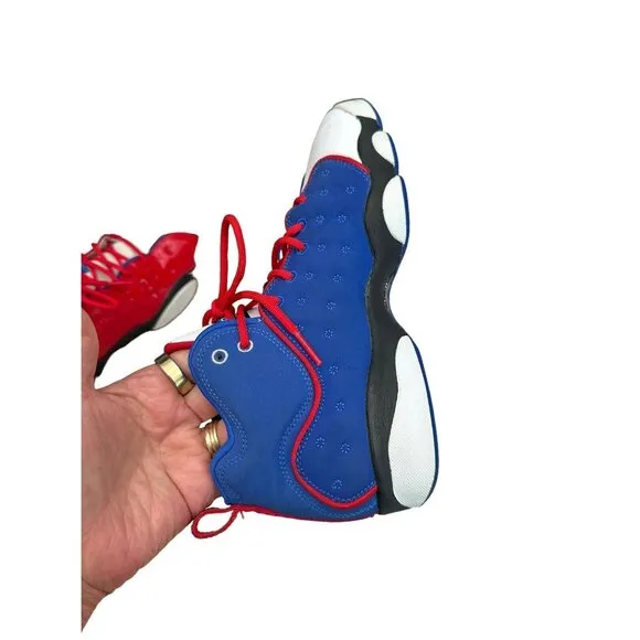 Nike Air JORDAN JUMPMAN TEAM II GS UNIVERSITY Red Blue White Size 6Y 820273-604