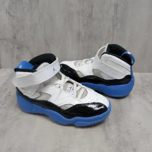 Nike Air Jordan Jumpman Two Trey White Game Royal Black Toddler Shoe Size 11 c
