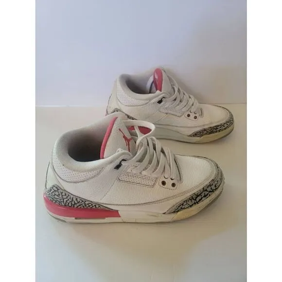Nike Air Jordan Katrina 3 Boy's White Retro Lace-up Trainer Shoes Size 6.5Y