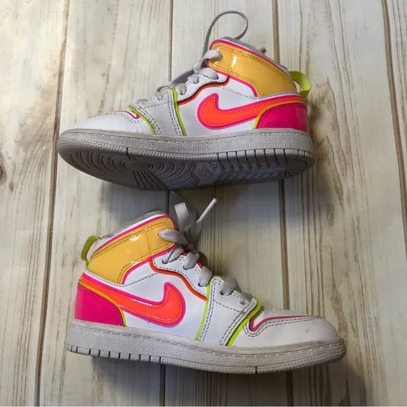 Nike Air Jordan mid edge glow kid shoes sneakers
