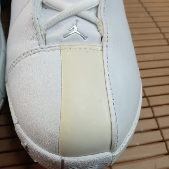NIKE AIR JORDAN Team Elite II TE 2 White leather Basketball Shoes 310087-173 SIZ
