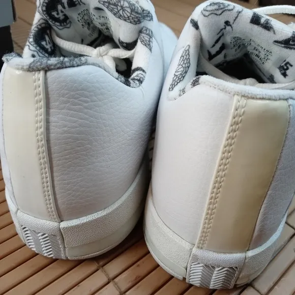 NIKE AIR JORDAN Team Elite II TE 2 White leather Basketball Shoes 310087-173 SIZ
