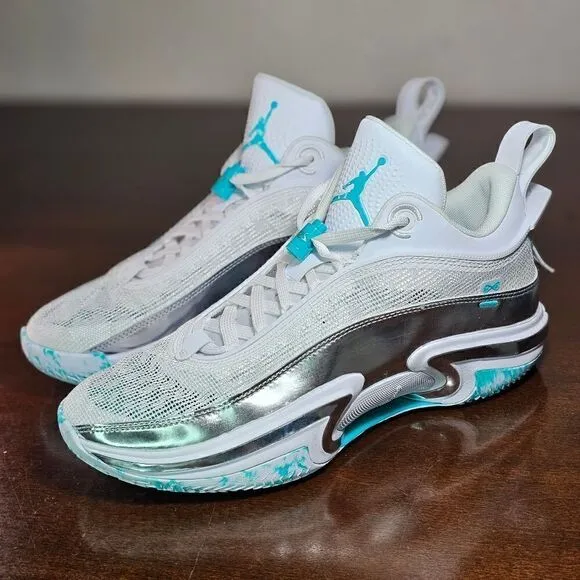 Nike Air Jordan XXXVI 36 Low PF Guo Ailun Women's 10.5 Silver Jade DM9032-130