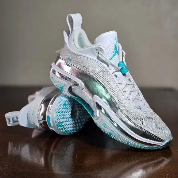 Nike Air Jordan XXXVI 36 Low PF Guo Ailun Women's 10.5 Silver Jade DM9032-130
